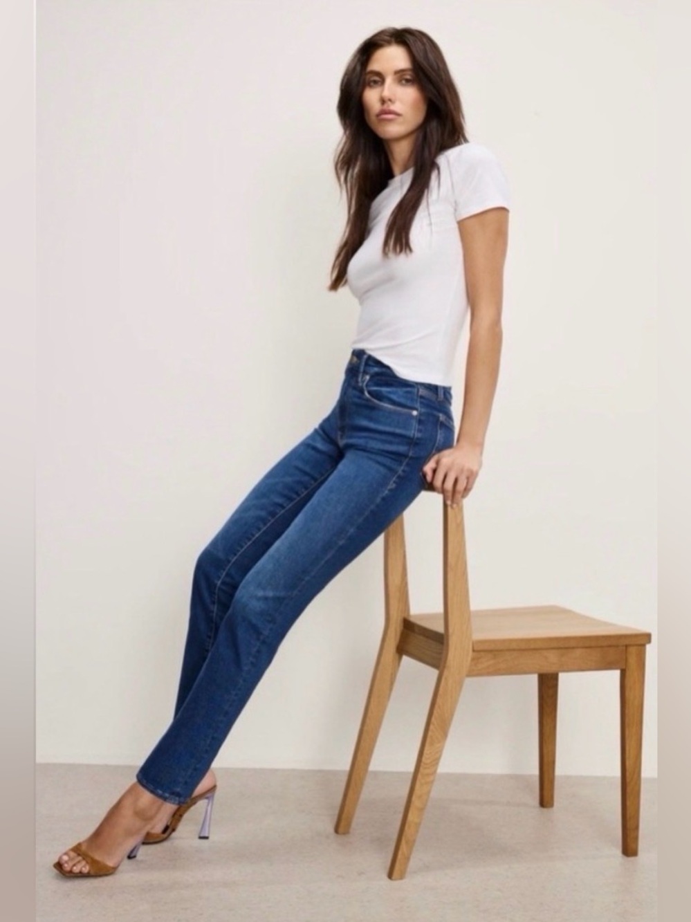 Good American Always Fits Good Legs Straight Jeans Size 6-12 NWOT